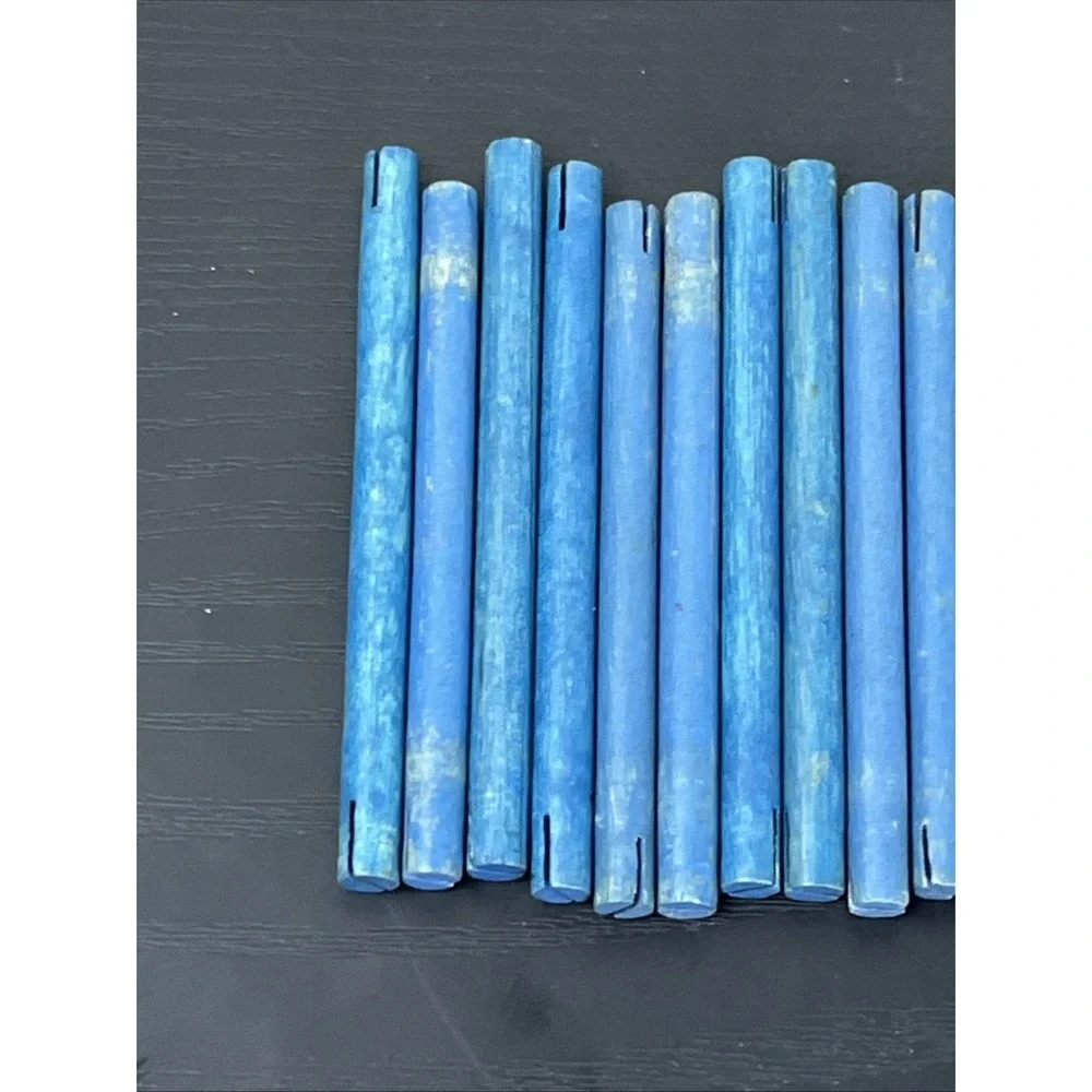 Tinkertoy 25 Blue Wooden Connectors Replacement Parts Lot Vintage‎ Toy Pieces